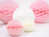 Honeycomb Ball ljusrosa 10 cm 10-pack