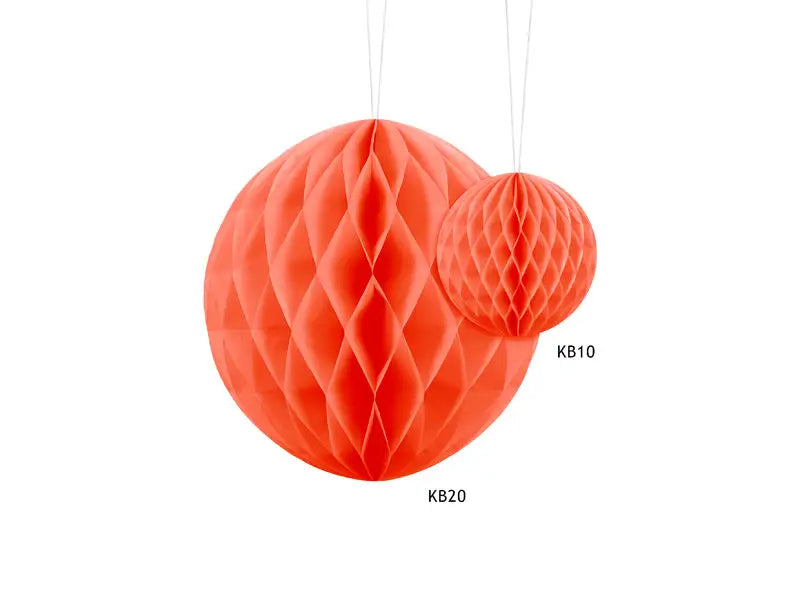 Honeycomb Ball orange 20 cm 10-pack