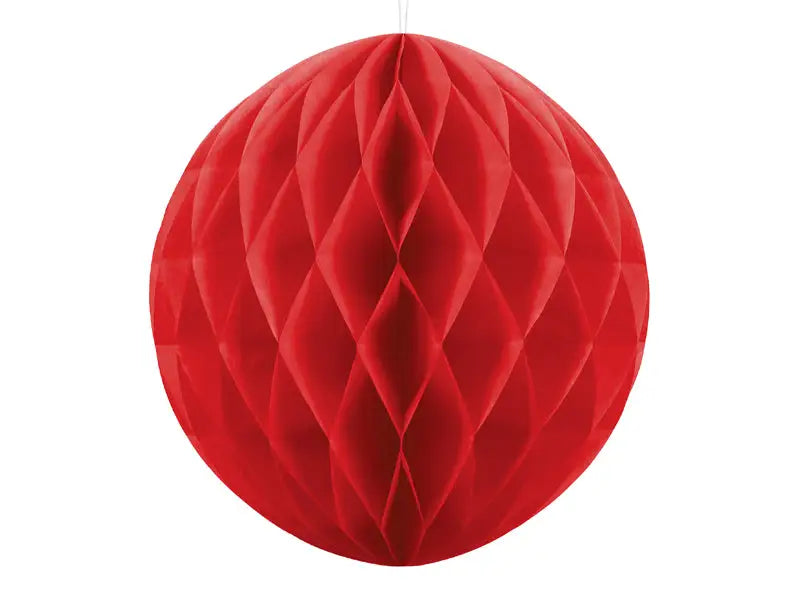 Honeycomb Ball röd 20 cm 10-pack