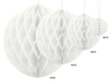 Honeycomb Ball vit 40 cm 10-pack