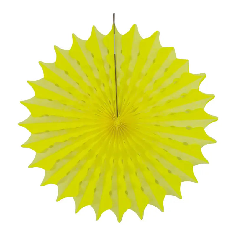 Honeycomb Fan Neon Yellow - 45cm - Honeycombs