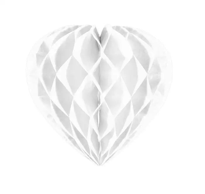 Honeycomb Heart White - 30 cm - Honeycombs