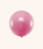 Jätteballong 1m Metallic Rosa - Ballong