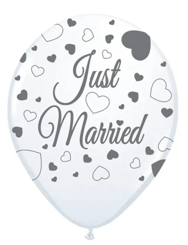 Just Married Wedding Balloons - 8 stycken - Ballonger