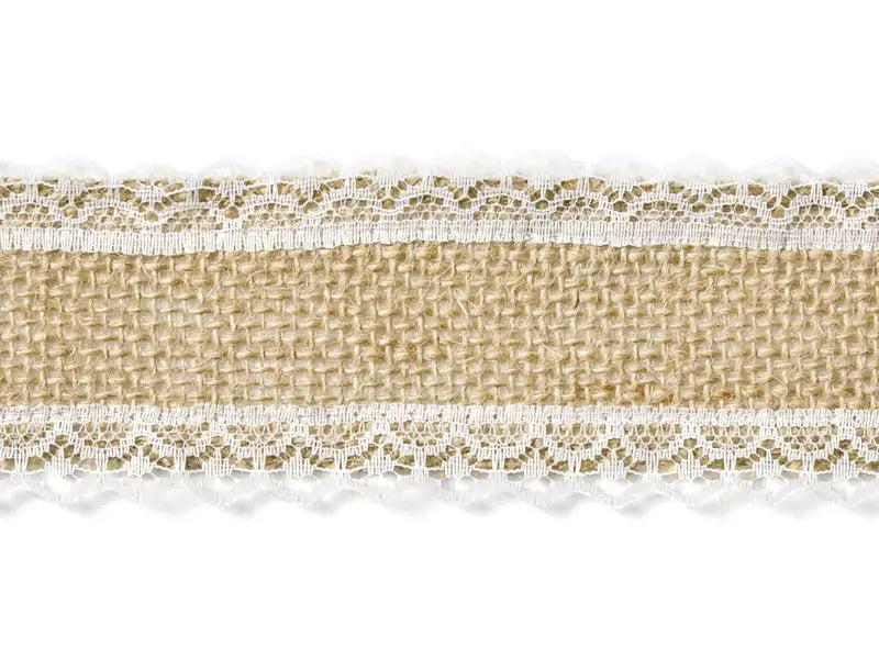 Jute tape with lace 5x500cm