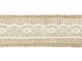 Jute tape with lace 5x500cm