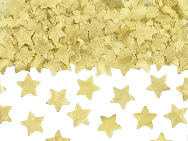 Confetti cannon golden stars 20cm