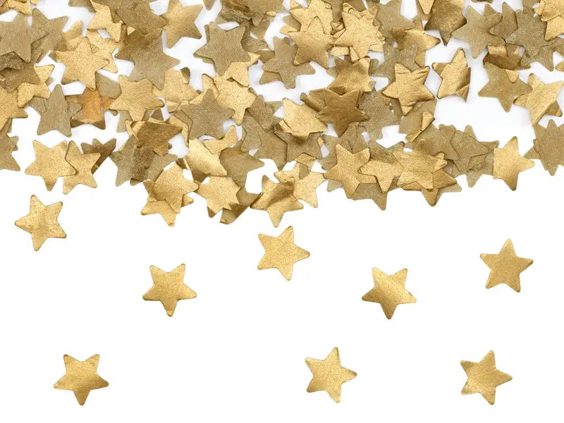 Confetti cannon golden stars 20cm