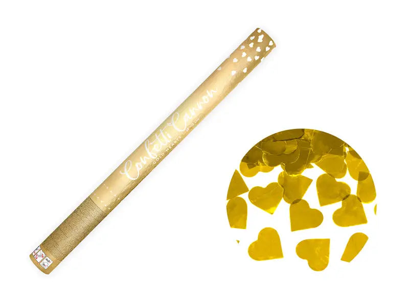 Confetti Cannon med hjärtan guld