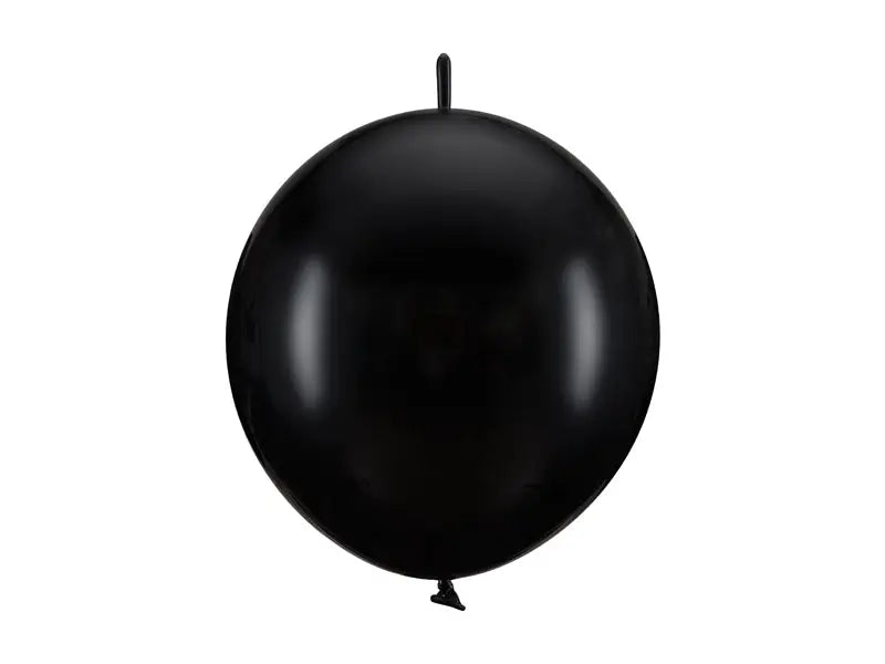 Länkballonger 28 cm pastell black 20 st.