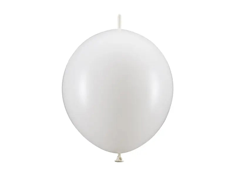 Länkballonger 28 cm pastell pure white 20 st.