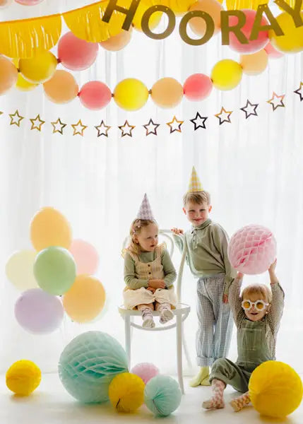 Länkbart Ballonger 33 cm guld 20-pack