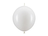 Länkbart Ballonger 33 cm vit 20-pack