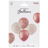 Latexballonger - Blooming Baby Girl - 33 cm - 6 stycken - Ballong