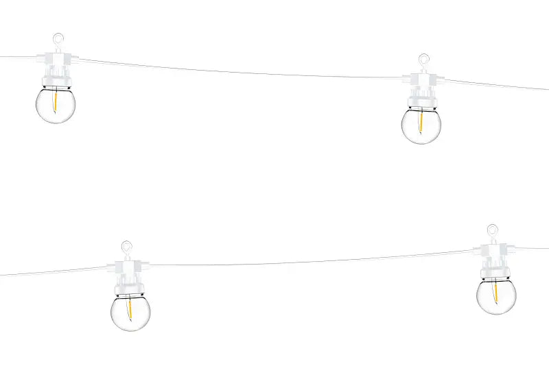 LED Festoon-lampor vita 5m