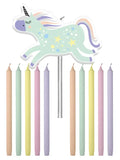 Ljus Unicorns & Rainbows 10cm - 11 stycken - Ljus