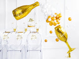 Folieballong Bottle - Happy New Year guld