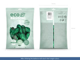 Metallic Eco Ballonger grön 100-pack