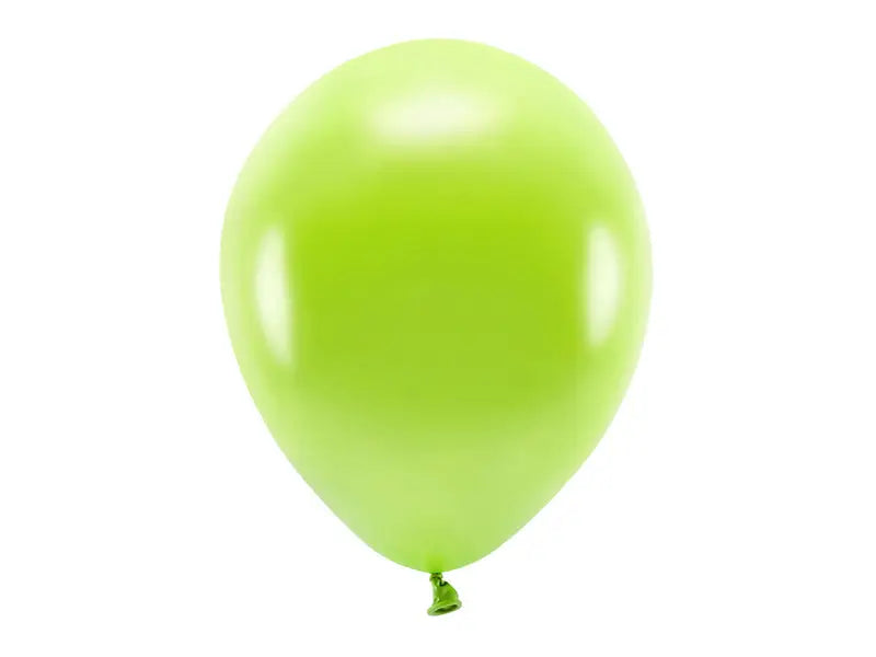 Metallic Eco Ballonger grönäpple 100-pack