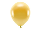 Metallic Eco Ballonger guld 100-pack