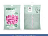 Metallic Eco Ballonger rosa 100-pack