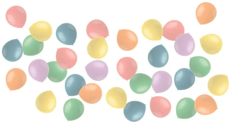 Mini Ballonger Powder Pastels 13cm - 50 stycken - Ballong