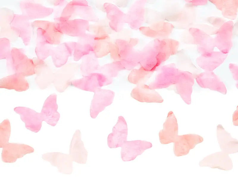 Confetti cannon pink butterflies 20cm