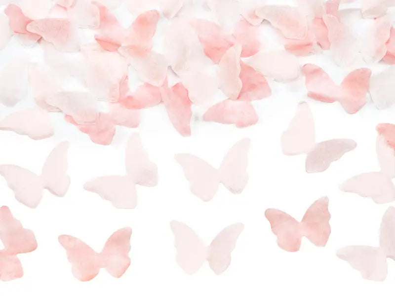 Confetti cannon pink butterflies 20cm