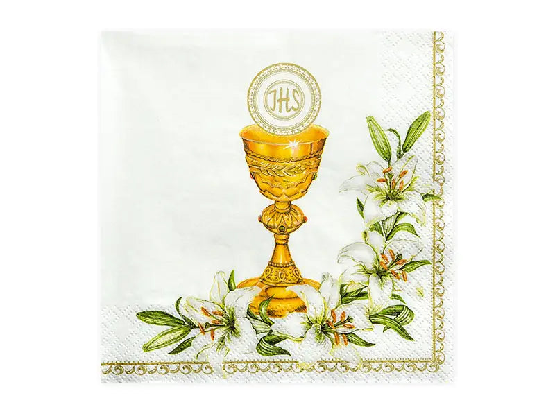 Napkins Chalice white 33 x 33 cm (1 pkt / 20 pc.)