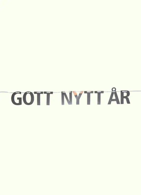 Nyårs Banner Gott Nytt År Silver - Banner