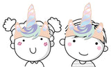 Pannband Papper Unicorns & Rainbows - 6 stycken - Pannband