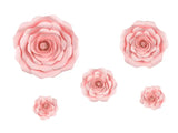 Pappersblomster backdrop rosa mix