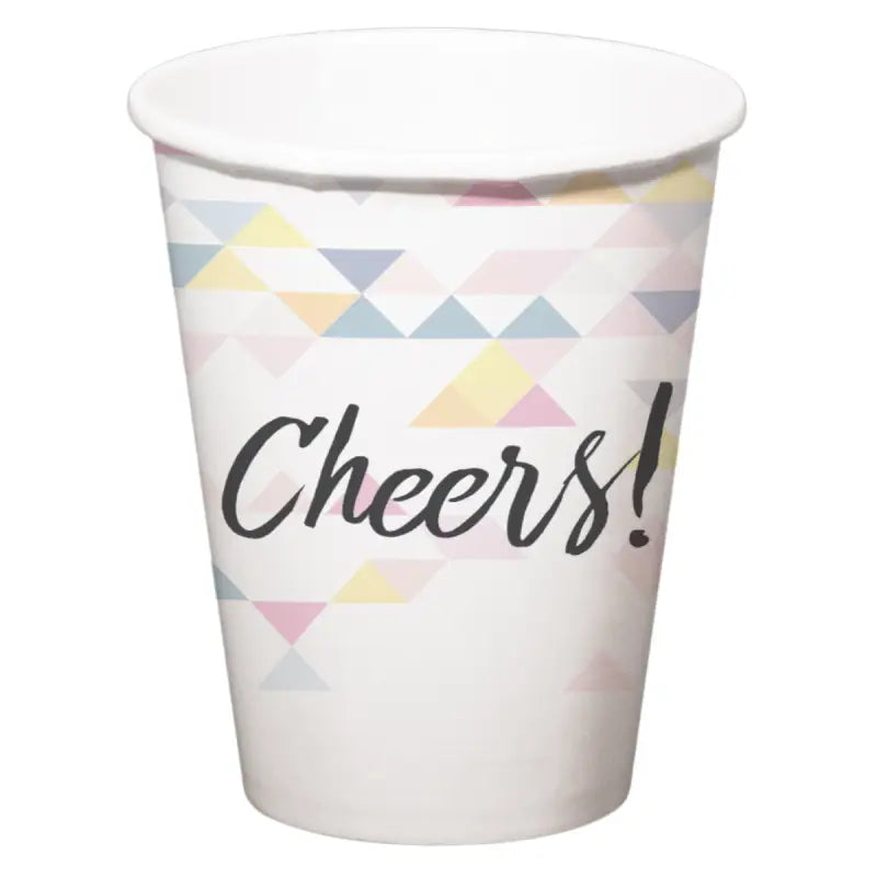 Pappersmug - Cheers Mother of Pearl - 250 ml - 6 stycken - Pappersmuggar