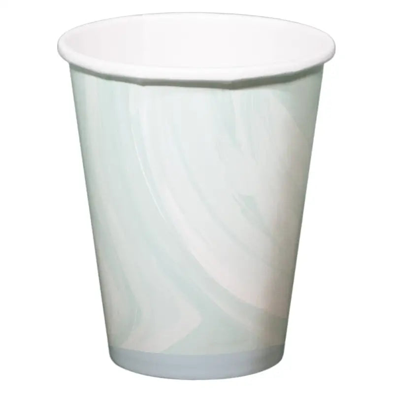 Pappersmug - Marmor Blå - 250 ml - 6 stycken - Pappersmuggar