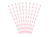 Paper Straws light pink 19.5cm (1 pkt / 10 pc.)