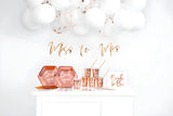 Party decorations set - Bachelorette party rose gold (1 pkt / 60 pc.)