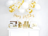 Party decorations set - Birthday gold (1 pkt / 60 pc.)