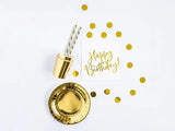 Party decorations set - Birthday gold (1 pkt / 60 pc.)