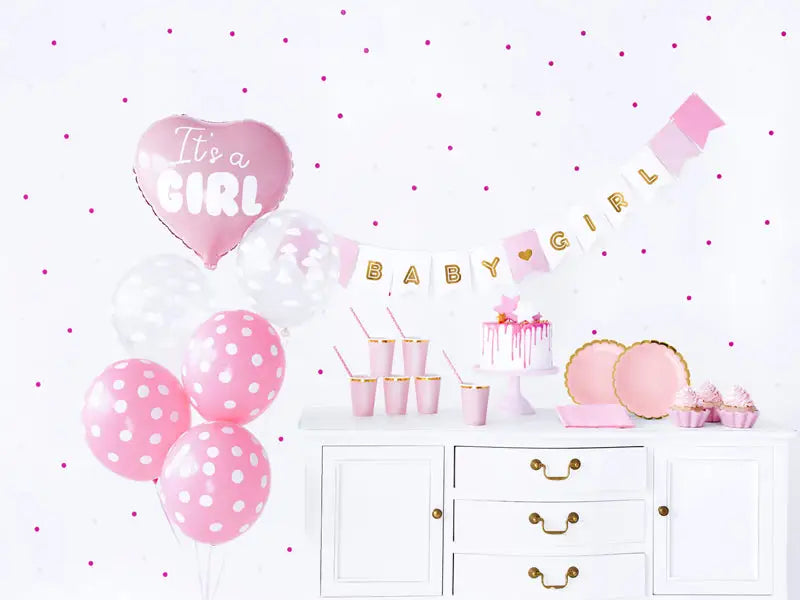 Party decorations set - It’s a girl (1 pkt / 49 pc.)