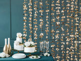 Party curtain - Flowers guld