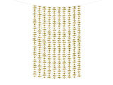 Party curtain - Flowers guld