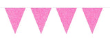 Pink Glitter Bunting - 6 meter - Girlang