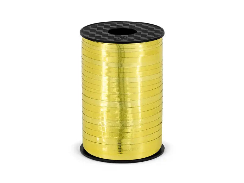 Plastic ribbon gold 5mm/225m