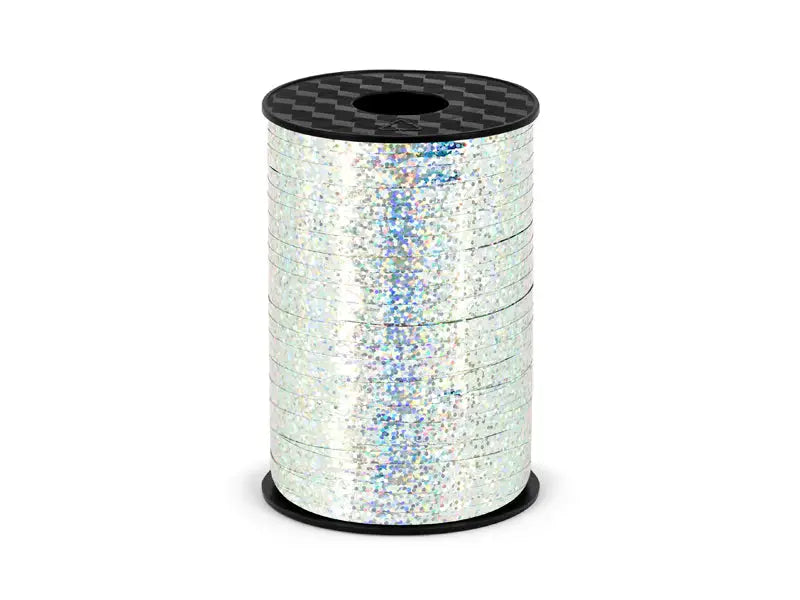 Plastic ribbon silver 5mm/225m