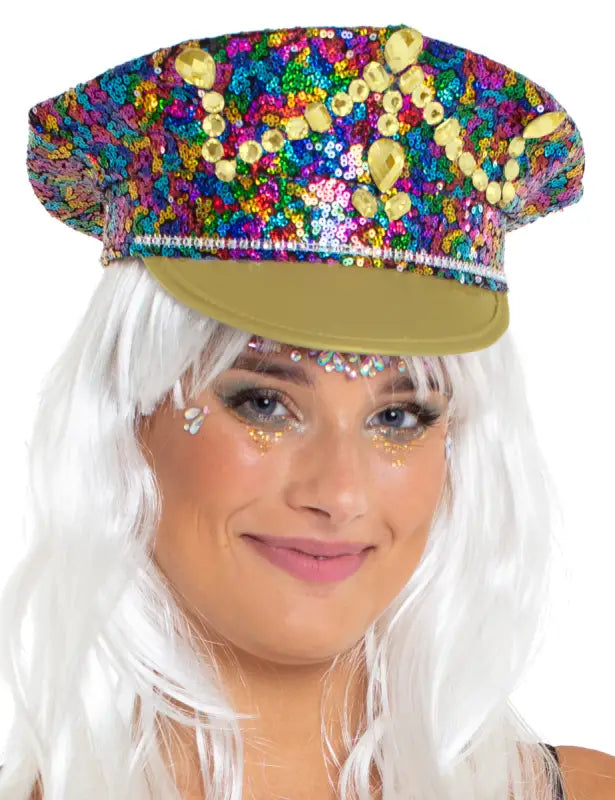 Police Cap Deluxe Multicolor - Hatt