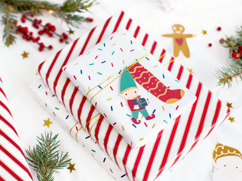 Gift tags Santa mix (1 pkt / 12 pc.)