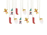 Gift tags Santa mix (1 pkt / 12 pc.)