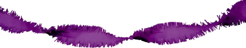 Purple Crepe Paper Garland - 24 meter - Girlang