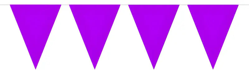 Purple Plain Bunting XL - 10 meter - Girlang