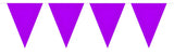 Purple Plain Bunting XL - 10 meter - Girlang